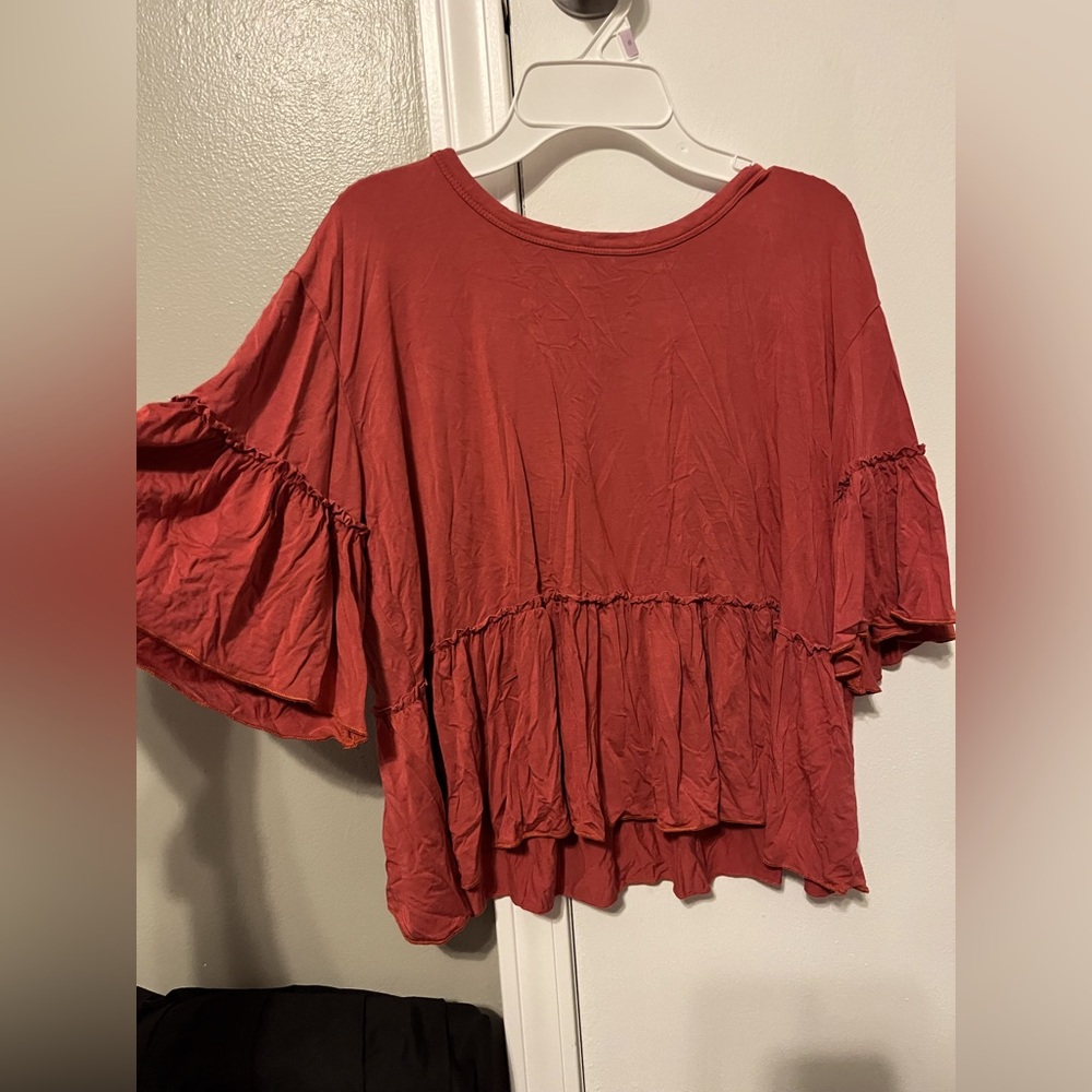 Orange blouse